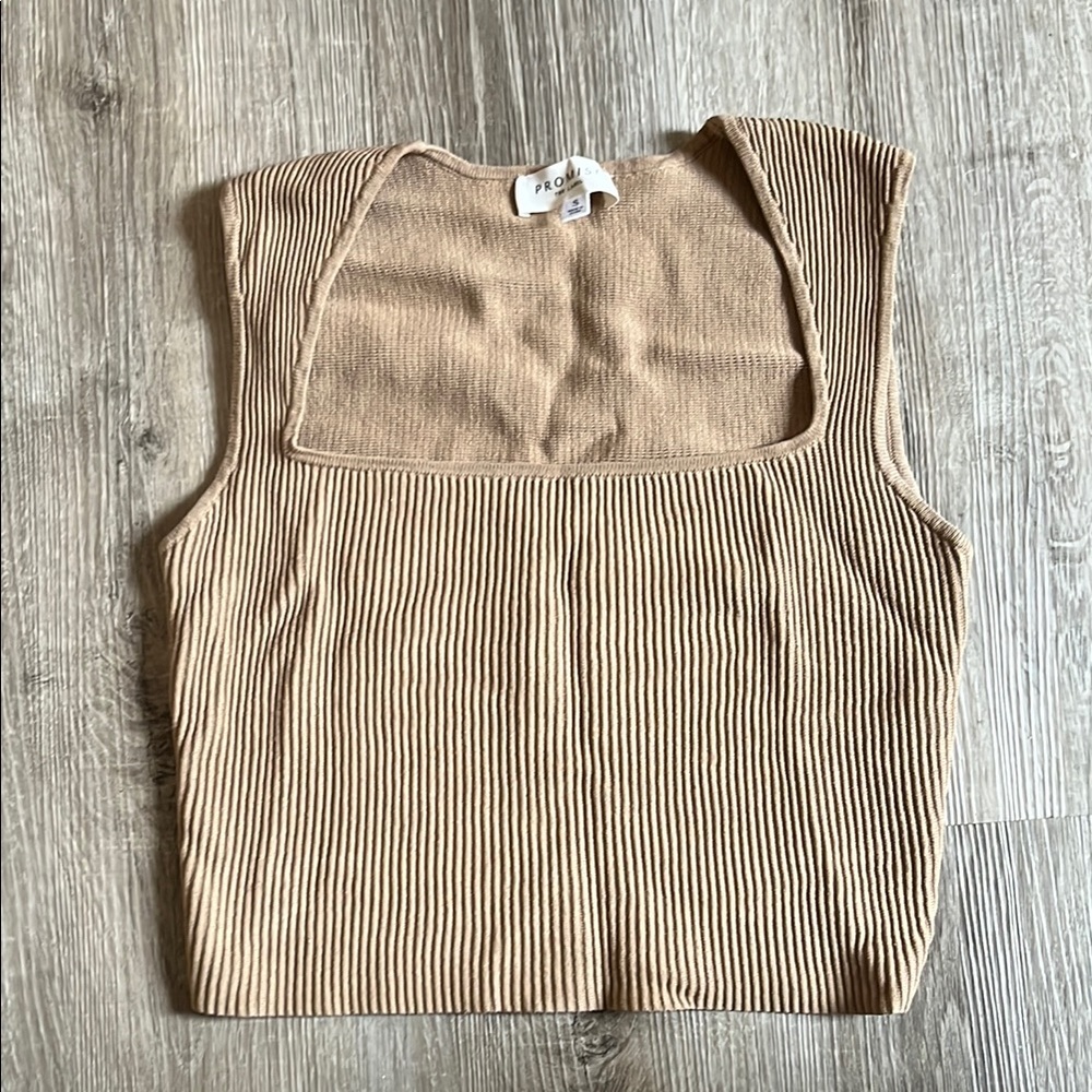 Tan formal top